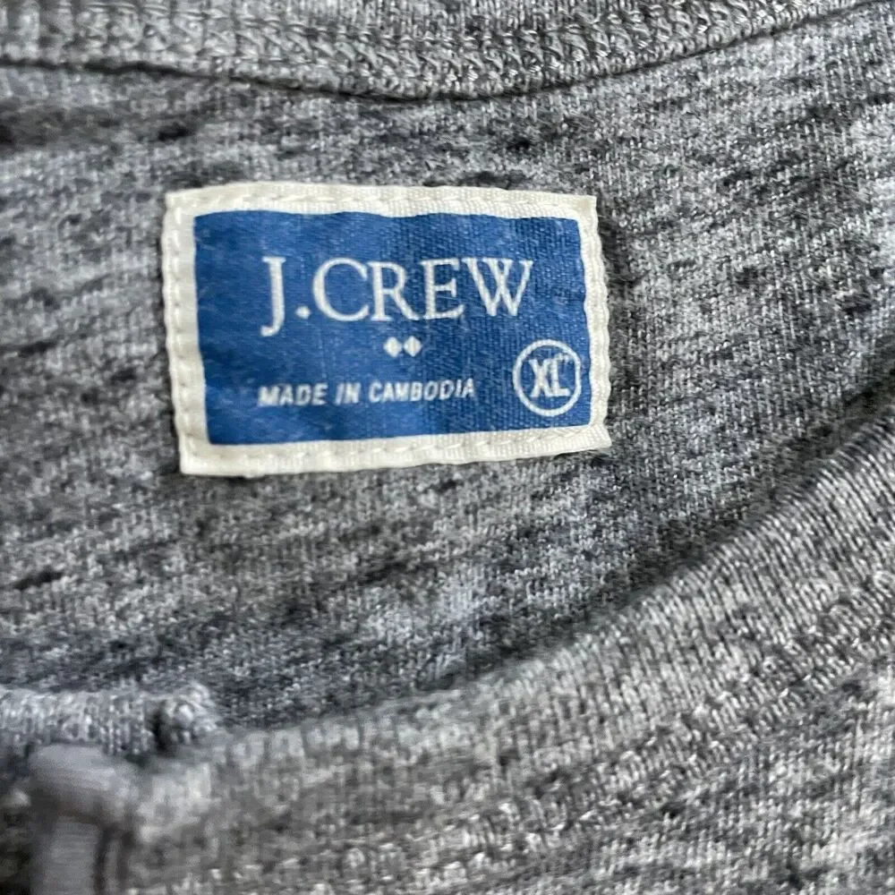 J Crew Shirt Henley Long Sleeve‎ Buttons Casual 100% Cotton Loungewear Mens XL